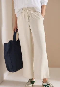 Wide Leg Pantalon Loose Fit en mélange de lin
