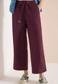 Wide Leg Pantalon Loose Fit en mélange de lin