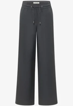 Wide Leg Pantalon Loose Fit en mélange de lin