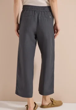 Wide Leg Pantalon Loose Fit en mélange de lin