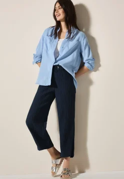 Wide Leg Pantalon structuré