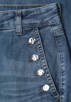 Wide Legs Jeans avec détails de boutons