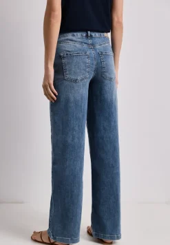Wide Legs Jeans avec détails de boutons