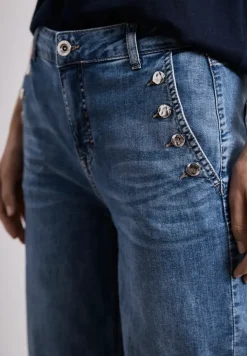 Wide Legs Jeans avec détails de boutons