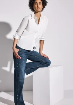 Wide Legs Jeans avec rivets