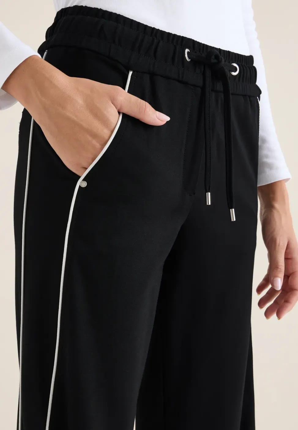Wide Legs pantalon avec bande