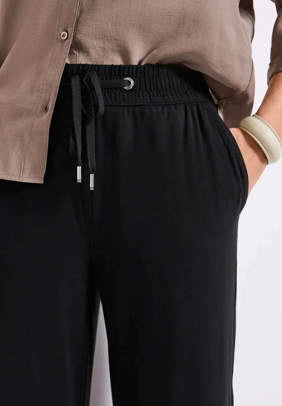 Wide Legs pantalon avec jogging à la taille