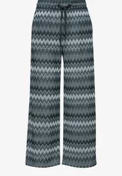 Wide Legs pantalon avec motif en zigzag