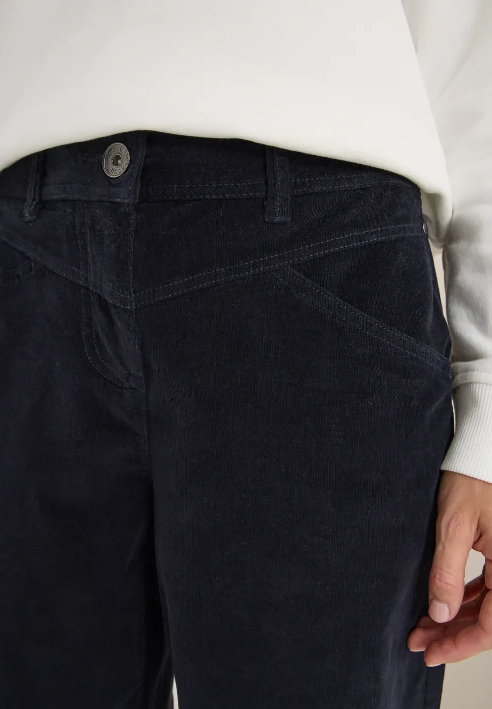 Wide Legs pantalon en velours côtelé
