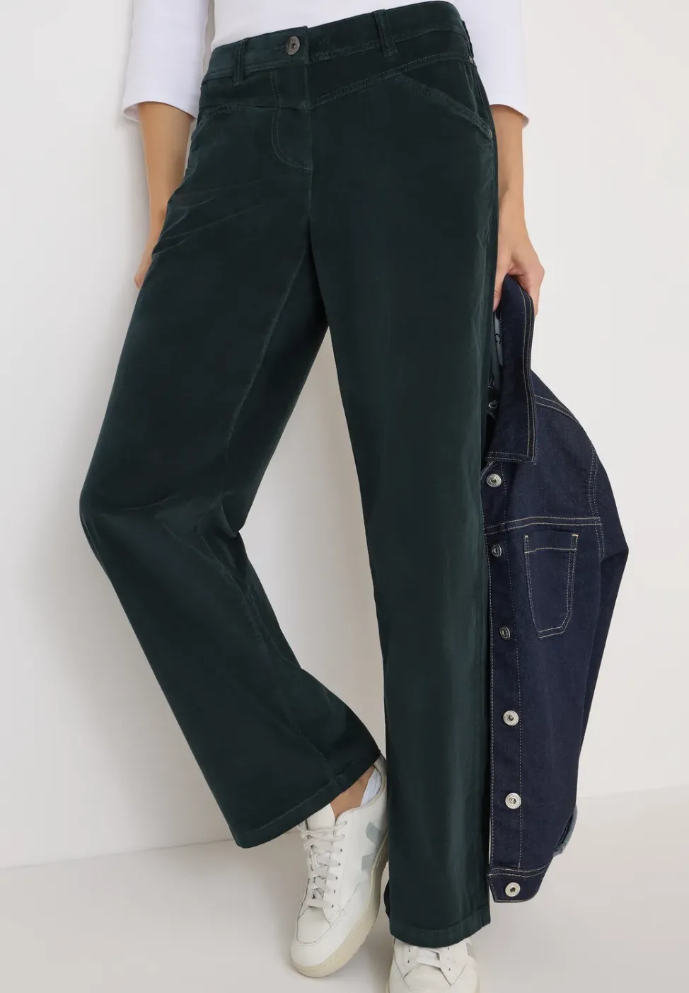 Wide Legs pantalon en velours côtelé