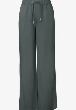 Wide Leg Twill Pantalon