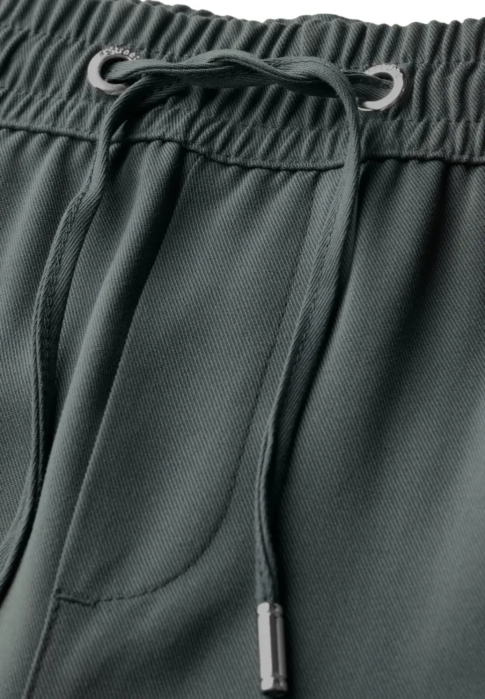 Wide Leg Twill Pantalon