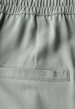 Wide Leg Twill Pantalon