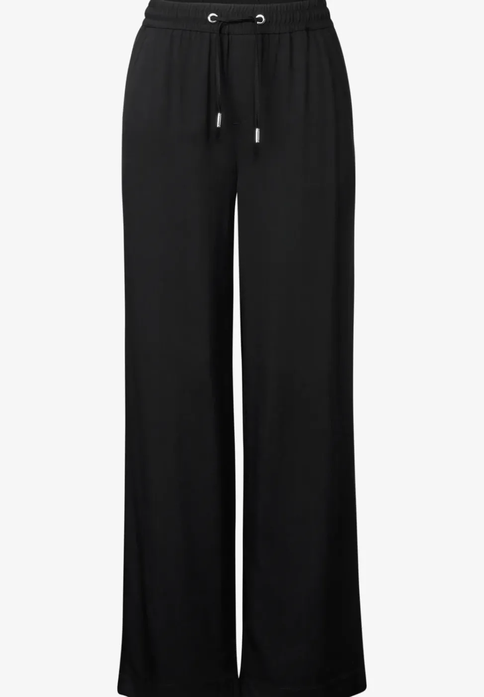 Wide Leg Twill Pantalon