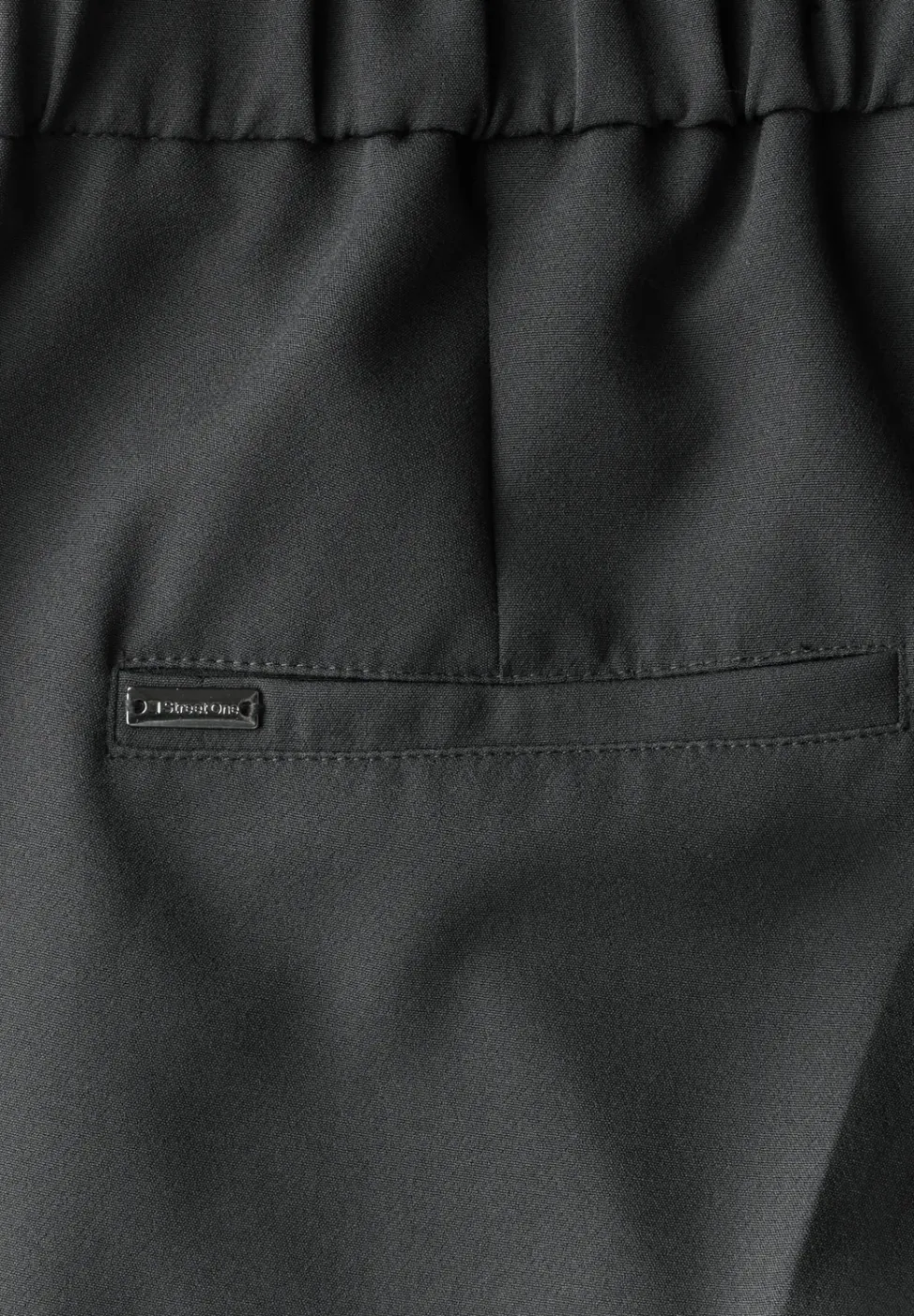 Wide Leg Twill Pantalon